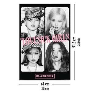 Blackpink <b>Poster</b> Lovesick Girls Portrait Design Modern Style Paper Material - Product Image 4