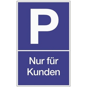 L250xW400 mm Plastic Blue/White Parking Signage Customer Advertising <b>Boards</b> - Product Image 1