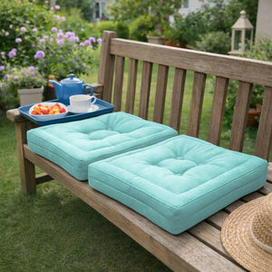 Coussins de sol rembourrés 45x45x10cm, sièges décoratifs confortables pour intérieur, pour palettes, bancs, chaises, coussins d'extérieur - Product Image 5