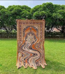 Alfombra de fusión Persia hecha a mano con mechones 100% alfombras y alfombras de tendencia de lana fina para sala de estar alfombra de salón para habitación de niños - Product Image 1