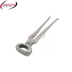 Instrument vétérinaire de pince à sabot incurvé de chaussure de cheval vétérinaire de lame résistante pour le soin d'ongle de cheval et de bétail - Product Image 2