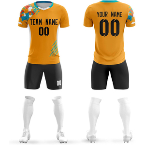 Camiseta de Fútbol Profesional para Hombre, Manga Corta, Impermeable, de Secado Rápido, Transpirable, Uniforme Personalizado con Transferencia Térmica - Product Image 1