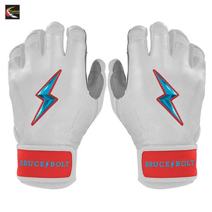 Gants de frappe en cuir de qualité supérieure à poignet court, main droite, respirants, logo personnalisé, design unique, Bruce Bolt Baseball - Product Image 2