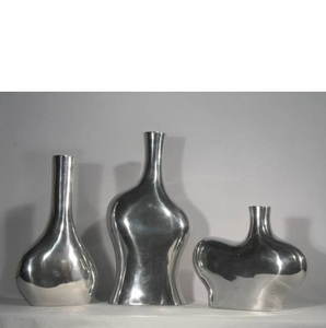 Decoración moderna para el hogar, jarrones de Metal de aluminio de primera calidad, soportes de flores de diseño de lujo para arreglos florales perfectos - Product Image 1