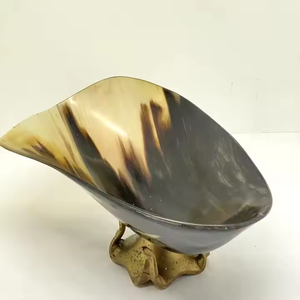 Bol en corne de buffle de haute qualité ustensiles de cuisine servant des bols en corne de boeuf avec du matériel naturel par l'artisanat en croissant - Product Image 1