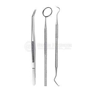 Professional Reusable Manual Dental Diagnostic Instruments Set Stainless Steel Mouth <b>Mirror</b> Tweezers Probe Kit CE Certified High - Product Image 2