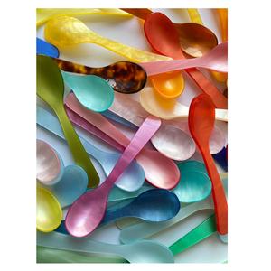 Good Quality Handcrafted Resin Fork <b>Spoon</b> Highly Polished High Demand Utensils Kitchen <b>Serving</b> Custom Logo Indian Factory Price - Product Image 5