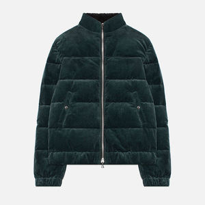 Veste matelassée courte unisexe en velours côtelé de haute qualité, logo personnalisé, camouflage, mode formelle, extérieur, printemps, ample, rembourrée - Product Image 1