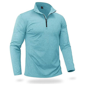 เสื้อสเวตเชิ้ตคุณภาพสูงแบบยูนิเซ็กซ์ ซิปหนึ่งในสี่ สำหรับฤดูหนาว ผลิตจากผ้าผสมโพลีเอสเตอร์/คอตตอน ผ้าฟลีซ สไตล์วินเทจล้างสี - Product Image 1