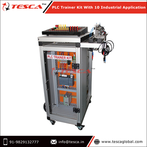 Kit d'entraînement PLC d'équipement éducatif hautement avancé du fabricant indien modèle 54026 avec 10 applications industrielles - Product Image 2