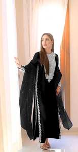 ชุดเดรสยาวสำหรับงานปาร์ตี้ชุดเดรสยาวปักลายสวยงามชุดเดรสสำหรับงานปาร์ตี้ใหม่ - Product Image 6