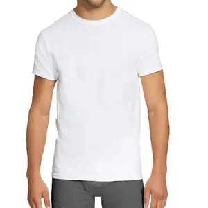 Standard qualität Benutzer definiertes Logo Herren T-Shirt Druck Logo180gsm100 % Baumwolle Plain Herren T-Shirts Großhandel günstigen Preis ab Werk