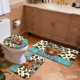 Custom Printed <b>Mat</b> <b>Bathroom</b> Rug <b>Set</b> for <b>Bathroom</b> Non-Slip Shower Curtain Bath <b>Mat</b> - Product Image 3