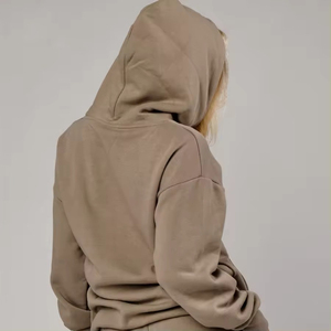Novedad 2025: Sudaderas con Capucha Oversize de Lona Sólida OEM, Estilo Urbano, Hombros Caídos, Secado Rápido, Transpirables, con Logotipo Personalizado - Product Image 5