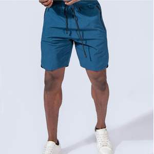 Meilleures ventes de shorts de plage décontractés d'été pour hommes de style européen et américain avec double poches motif écologique et solide - Product Image 1
