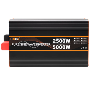 Convertisseur solaire hors réseau HOULI 5000W de puissance de crête, 2500W de puissance continue, pour la maison, la voiture et le camping-car, avec onde sinusoïdale pure - Product Image 2