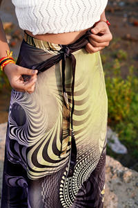 JSN 2025 เข็มขัดคาดเอวแฟชั่นใหม่สำหรับชุดว่ายน้ำวันพีซผู้หญิงพร้อมผ้าซารอง - Product Image 6