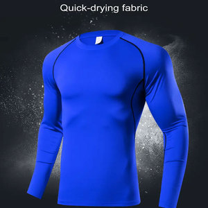 Chemises de course de Compression hommes Fitness Gym séchage rapide respirant entraînement musculation extensible imprimé chemises de Compression - Product Image 5
