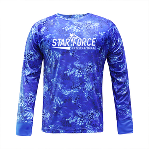 Sudadera con capucha y camisa de protección UV UPF 50 + para deportes al aire libre, venta al por mayor, ropa de pesca de secado rápido personalizada, manga larga - Product Image 1