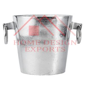 Bañera de hielo niquelada para bebidas de primera calidad, superventas para fiesta de Navidad, cubo de hielo con asa de anillo para decoración de fiesta de Bar - Product Image 1