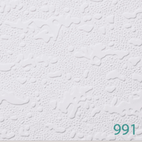 Plaque de plafond en plâtre stratifié PVC ignifuge et imperméable 600x600mm, classe A2, résistante à l'humidité, pour hôtel et bureau