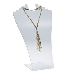 Support de présentation de colliers en acrylique, taille et couleur personnalisées, finition brillante, autoportant pour la présentation de bijoux - Product Image 6