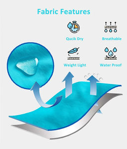 กางเกงว่ายน้ำชายหาดขาสั้นแบบผูกเชือกกันน้ำระบายอากาศได้ดีแห้งเร็วเป็นมิตรต่อสิ่งแวดล้อมสำหรับผู้ชาย - Product Image 5