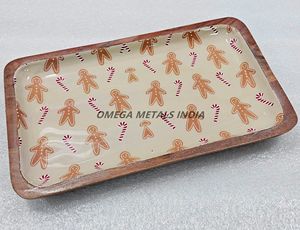 ถาดไม้คุณภาพสูงสำหรับตกแต่งบ้านถาดไม้มะม่วงสำหรับตกแต่งบ้าน - Product Image 2