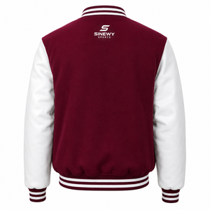 Custom Varsity <b>Jacket</b> for <b>Men</b> Women Personalized Letterman <b>Jacket</b> Premium Fleece and PU <b>Leather</b> Sleeves Embroidered Team School - Product Image 2