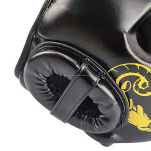 Rising Fitness vente en gros équipement d'entraînement de boxe professionnel combat gratuit en cuir PU casque de boxe adulte protège-tête - Product Image 5