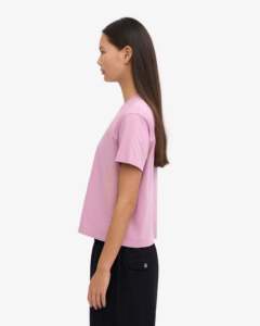Camiseta básica recortada para correr y Yoga de manga corta personalizada, Camiseta deportiva de entrenamiento para mujer - Product Image 4