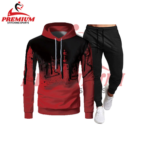 Meilleurs fabricants de vêtements au Pakistan pantalons évasés personnalisés délavés à l'acide vintage survêtement de jogging en coton imprimé et soufflé pour hommes - Product Image 6