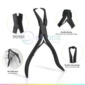 Prix bon marché Kit d'outils d'extension de cheveux pince en acier inoxydable ensemble d'outils Microlink pince ouvreur Oxford tissu sac outil de boucle de cheveux - Product Image 2