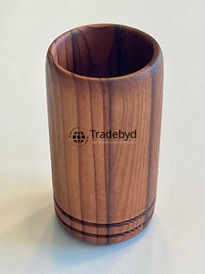 Gobelet en verre en bois naturel pour cuisine de ferme Décoration rustique et cadeaux par Tradebyd - Product Image 2