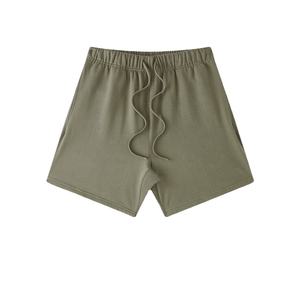 Shorts de sport d'extérieur décontractés pour hommes, imprimés sur mesure, haute qualité 100% coton, poches à la taille moyenne, logo personnalisé écologique - Product Image 4
