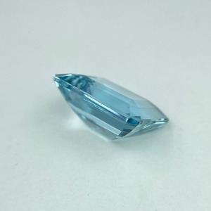 Đá quý tổng hợp <span class=keywords><strong>Aquamarine</strong></span> nhân tạo, chất lượng AAA+, chế tác thủ công, cắt Emerald, đánh bóng, màu xanh da trời, được chứng nhận bởi bên thứ ba, cao cấp - Product Image 3