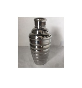 Agitateur à cocktail en aluminium fait à la main, revêtement en argent poli brillant, à bas prix - Product Image 5