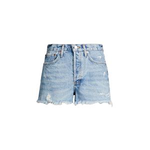 Shorts en jean droits pour femmes, personnalisés, écologiques, respirants, décontractés, déchirés, en tissu premium spandex/coton, fantastiques pour l'été - Product Image 1