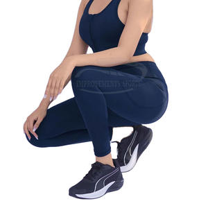 Mallas deportivas informales con paneles de malla transpirable Ropa de entrenamiento y fitness de cintura media Conjunto de yoga Ropa deportiva Leggings - Product Image 2