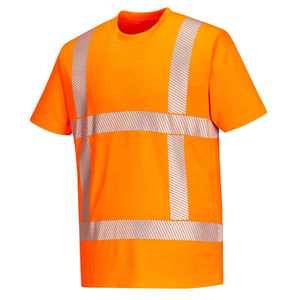 High Visibility Reflective Safety <b>Work</b> <b>Shirt</b> for <b>Men</b> Industrial Construction Use Polyester Anti-UV Breathable OEM Service - Product Image 1