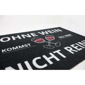 Tapis de porte moderne « Vous ne pouvez pas entrer sans vin » - Product Image 5