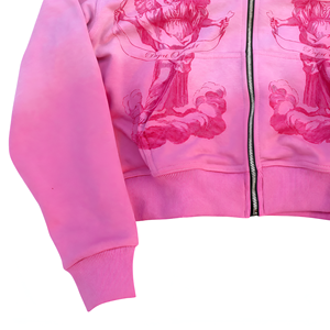 Sweat à capuche en coton molletonné surdimensionné pour homme, personnalisé, entièrement zippé, imprimé, respirant, idéal pour l'hiver, à prix abordable - Product Image 4