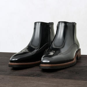 Chaussures Oxford en cuir de vachette pleine fleur avec talon amorti et design antidérapant, chaussures habillées pour hommes, chaussures en cuir - Product Image 4