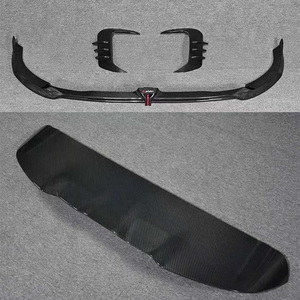 Runde nouveautés Q7 Kit de carrosserie pour 2024-2025 <span class=keywords><strong>Audi</strong></span> Q7 mise à niveau Rspider Style Kit de carrosserie en Fiber de carbone sec lèvre avant aile supérieure Tuyere - Product Image 6