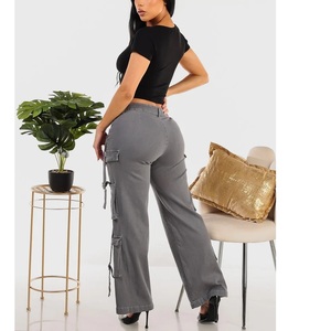 Ropa de mujer Pantalones Cargo para niñas Pantalones Cargo para mujeres Pantalones Cargo Mujeres Fabricación directa de fábrica de BD - Product Image 6