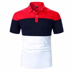 เสื้อเชิ้ตผู้ชายสไตล์หรูหรา ออกแบบตามสั่ง ผ้าเจอร์ซีย์เนื้อแน่น สำหรับธุรกิจ จำนวนมาก ระบายอากาศได้ดี แห้งเร็ว แขนสั้น รุ่นใหม่ - Product Image 1