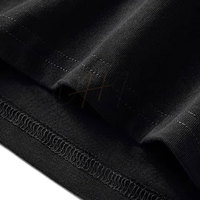 T-shirt brodé en coton 100% uni pour homme, confortable, grande taille, vêtement décontracté