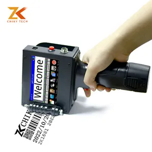 12.7mm Variable Qr Bar Batch Code Date Number Logo Expiry Date Label Portable Hand Jet Thermal