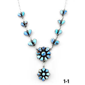 Collier artisanal culturel du Sud-Ouest, en argent sterling avec turquoise Golden Hill, élégant et de collection - Product Image 2