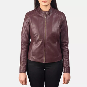 2025 Wholesale Hot Selling Custom Design Winter Women Leather Jacket Breathable Windproof OEM Logo Customizable - Product Image 2